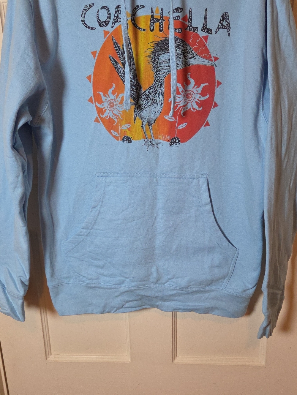 Coachella Festival Desert Independent Women’s Hoodie In Light Blue Size M - Picture 3 of 15